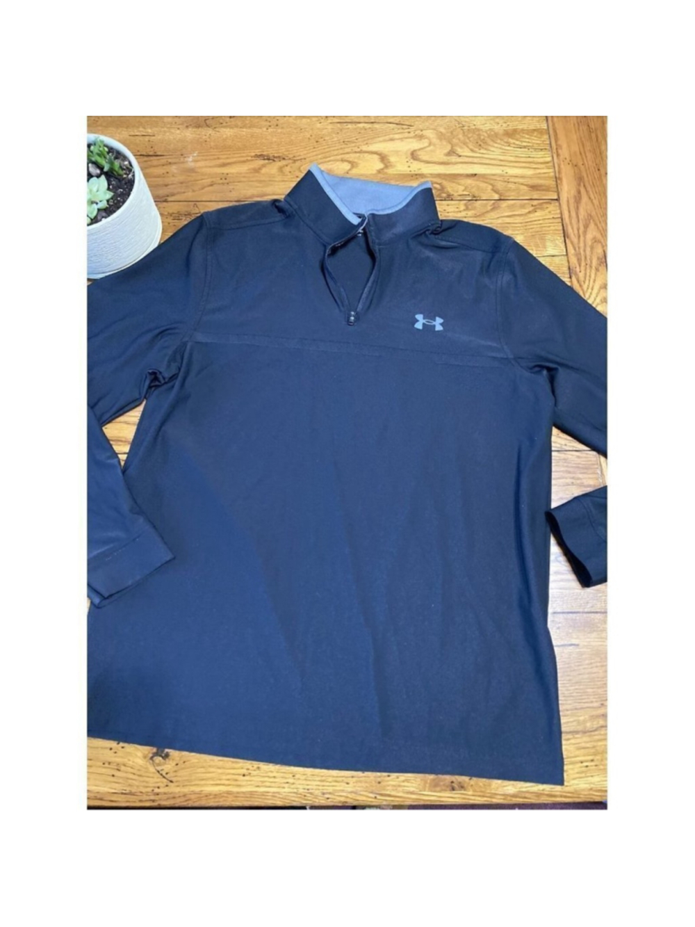Mens Under Armour Pullover Fitted Heat Golf 1/4 ZIP Shirt Size Med M14